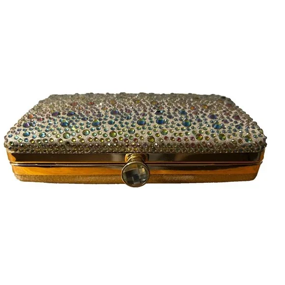 *Sold Out*Women Handbag Clutch Purse Wedding Party Rhinestone Glitter Crystal - Picture 3 of 5